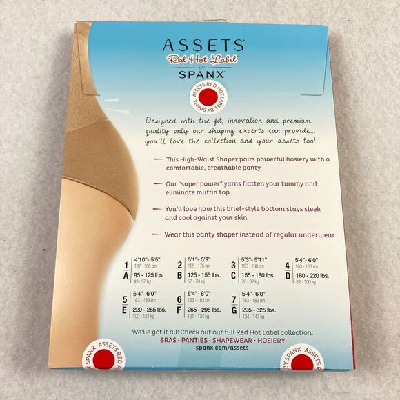 Spanx Assets Red Hot Label Body Shaper Super Control‎ High Waisted Panty Size 6 - Picture 5 of 7